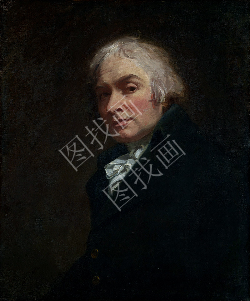 英国 乔治·罗姆尼 自画像 53x64cm